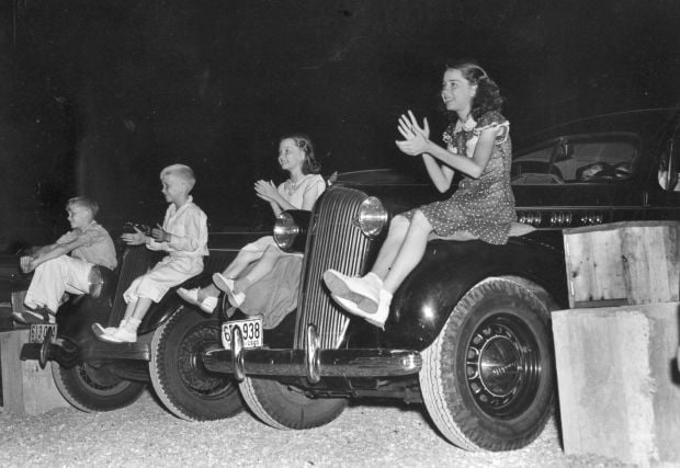 Drive-in theater in 1940